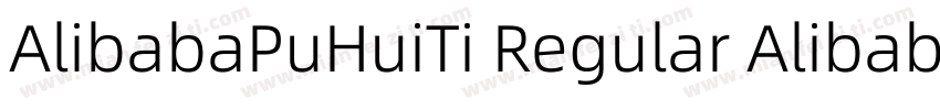 AlibabaPuHuiTi Regular AlibabaPuHui字体转换